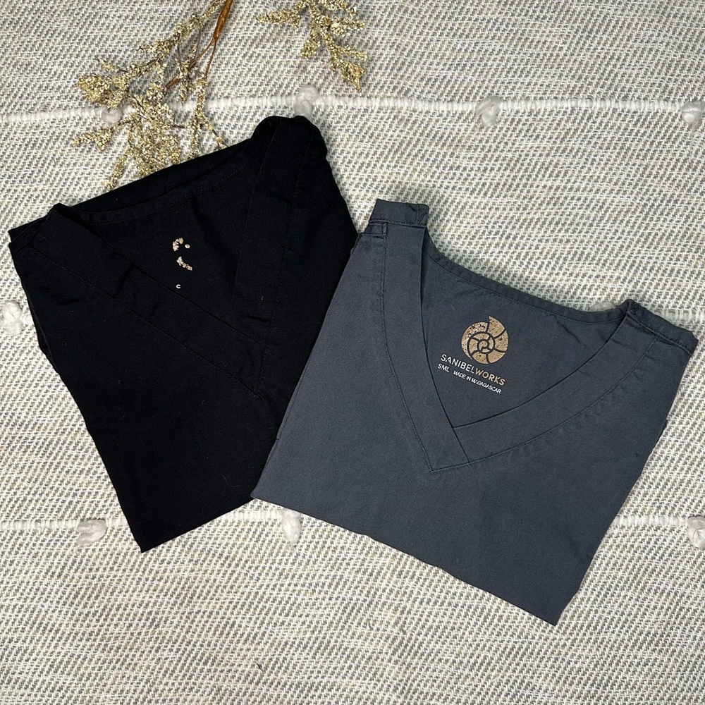 Sanibel Works scrub tops